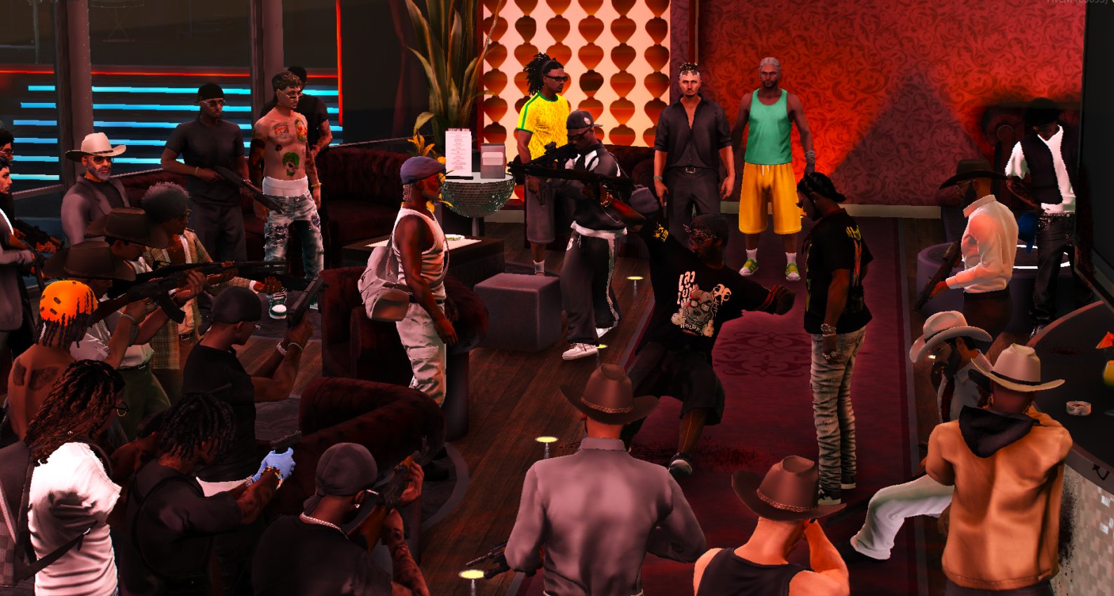 Soirée bondée dans un club VIP sur Stalya RP, serveur GTA RP FiveM francophone